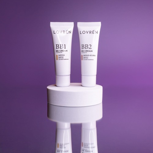 Lovrén przeciwstarzeniowy krem BB SPV 15 z kwasem hialuronowym i retinolem BB1 Cream jasny beż, 25 ml