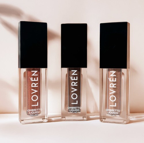 Lovrén cień do powiek w płynie, długotrwały efekt kolor OML3 Satin Grey, 3 ml