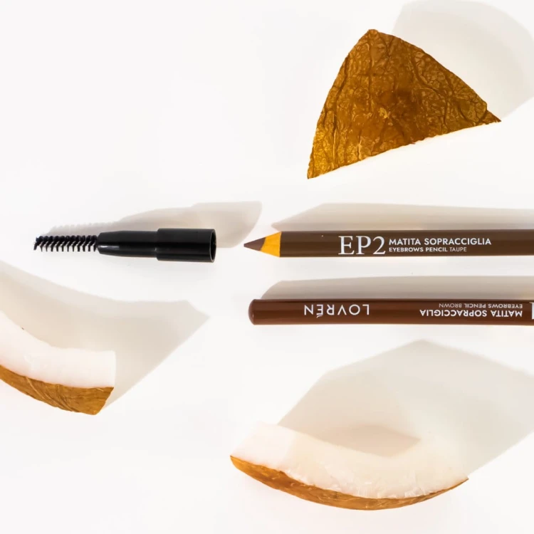 Lovrén odżywcza kredka do brwi z organicznym olejem kokosowym i naturalnymi woskami, EP1 Brown, 1,1 g