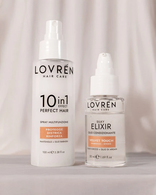 Lovrén odżywcze serum do odbudowy włókien włosa z ekstraktem kasztanowca i olejem babassu, bez spłukiwania 10 in 1 Perfect One, 100 ML