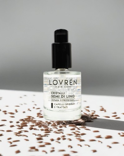 Lovrén eliksir do włosów z kryształami siemienia lnianego i kwasami omega-3 Flaxseed Crystals, 30 ML