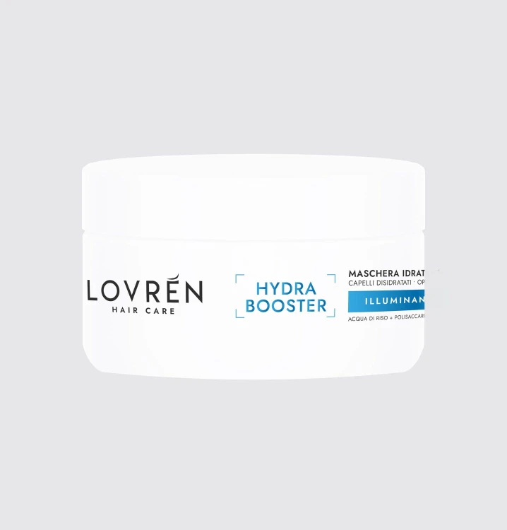 Lovrén maska do włosów głęboko nawilżająca z fermentowaną wodą ryżową oraz mieszanką polisacharydów i kwasu hialuronowego HYDRA BOOSTER, 250 ml