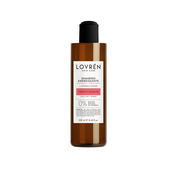 Lovrén wzmacniający szampon stymulujący wzrost cebulek włosowych z ekstaktem żeńszenia i kofeiną, 250 ml