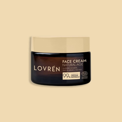 Lovrén organiczny krem regeneracyjny do skóry dojrzałej z nio-age, olejkiem arganowym i masłem shea, 50 ml