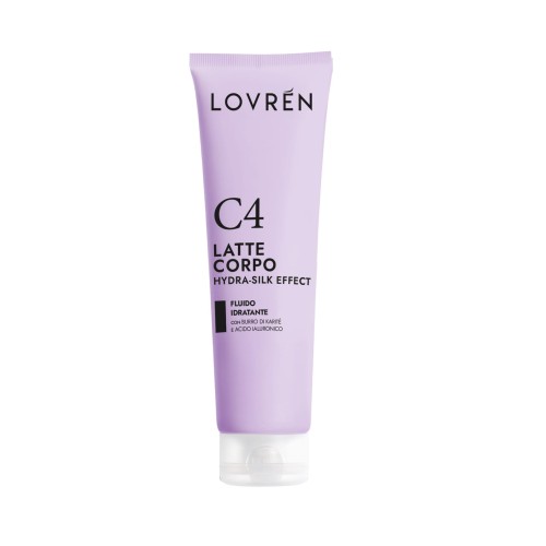 Lovrén odżywcze i wygładzające mleczko do ciała z olejami roślinnymi i kwasem hialuronowym, C4, 150 ml