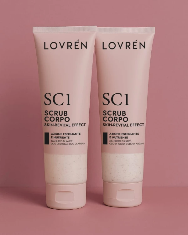 Lovrén Peeling do ciała z kryształami kwarcu i proszkiem migdałowym, SC1, 150 ml