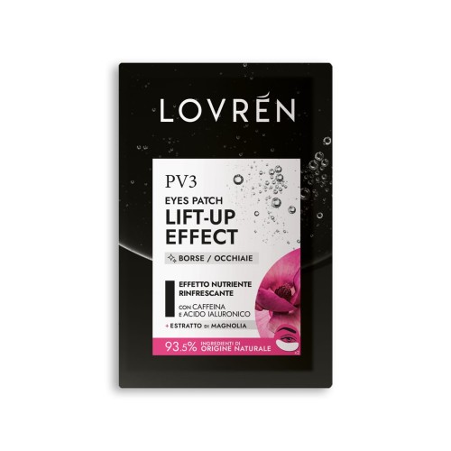 Lovrén Płatki pod oczy, ekstra lifting i promienna skóra pod oczami, z kwasem hialuronowym, kofeiną i ekstraktem z magnolii 2 szt, 2,4 g